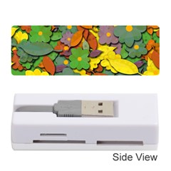 Decorative Flowers Memory Card Reader (stick)  by Valentinaart