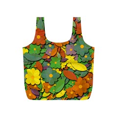 Decorative Flowers Full Print Recycle Bags (s)  by Valentinaart