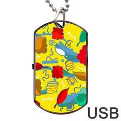 Weather Dog Tag Usb Flash (one Side) by Valentinaart