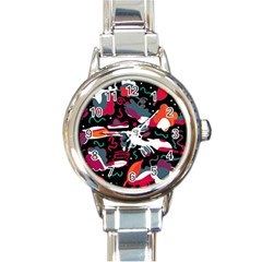 Fly Away  Round Italian Charm Watch by Valentinaart