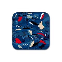 Ocean Rubber Coaster (square)  by Valentinaart