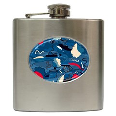 Ocean Hip Flask (6 Oz) by Valentinaart