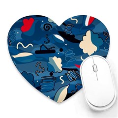 Ocean Heart Mousepads by Valentinaart