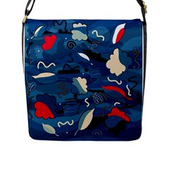 Ocean Flap Messenger Bag (l)  by Valentinaart