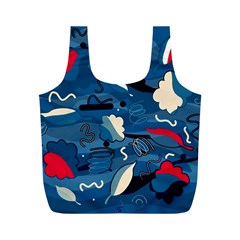 Ocean Full Print Recycle Bags (m)  by Valentinaart