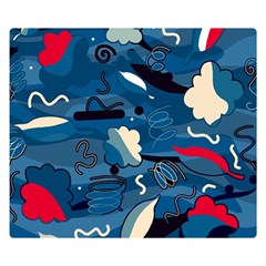 Ocean Double Sided Flano Blanket (small)  by Valentinaart