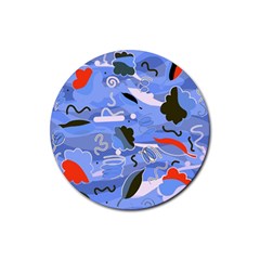 Sea Rubber Coaster (round)  by Valentinaart