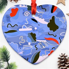 Sea Heart Ornament (2 Sides) by Valentinaart