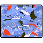 Sea Double Sided Fleece Blanket (Medium)  58.8 x47.4  Blanket Front