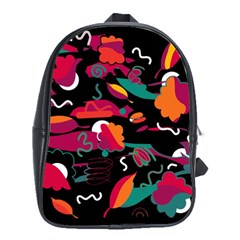 Colorful Abstract Art  School Bags(large) 