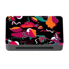 Colorful Abstract Art  Memory Card Reader With Cf by Valentinaart