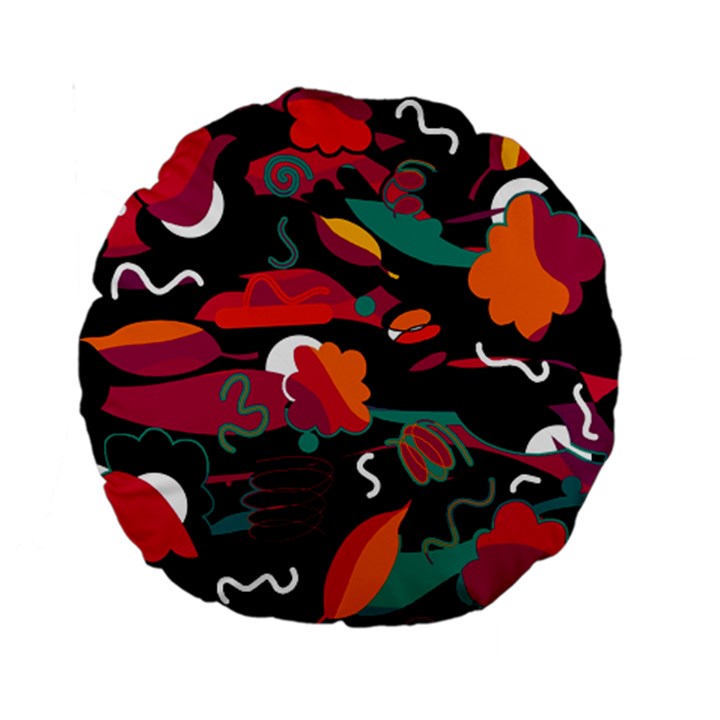 Colorful abstract art  Standard 15  Premium Round Cushions