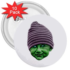 Evil Golbin 3  Buttons (10 Pack)  by dflcprints