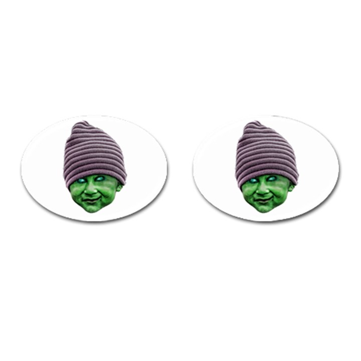 Evil Golbin Cufflinks (Oval)