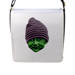 Evil Golbin Flap Messenger Bag (l)  by dflcprints