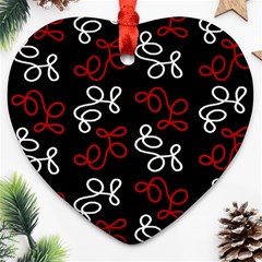 Elegance - Red  Ornament (heart)  by Valentinaart