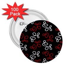 Elegance - Red  2 25  Buttons (100 Pack)  by Valentinaart