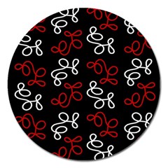 Elegance - red  Magnet 5  (Round)