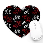 Elegance - red  Heart Mousepads Front