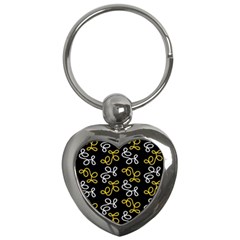 Elegance - Yellow Key Chains (heart)  by Valentinaart