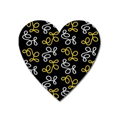 Elegance - Yellow Heart Magnet by Valentinaart