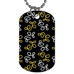 Elegance - Yellow Dog Tag (one Side) by Valentinaart