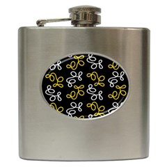 Elegance - Yellow Hip Flask (6 Oz) by Valentinaart