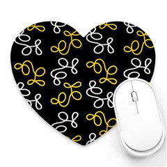 Elegance - Yellow Heart Mousepads by Valentinaart