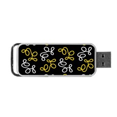 Elegance - Yellow Portable Usb Flash (one Side) by Valentinaart