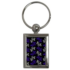 Elegance - Blue Key Chains (rectangle)  by Valentinaart