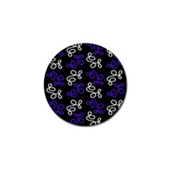 Elegance - Blue Golf Ball Marker by Valentinaart