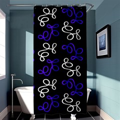 Elegance - Blue Shower Curtain 36  X 72  (stall)  by Valentinaart