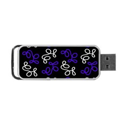 Elegance - Blue Portable Usb Flash (one Side) by Valentinaart