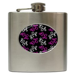 Elegance - Magenta  Hip Flask (6 Oz) by Valentinaart