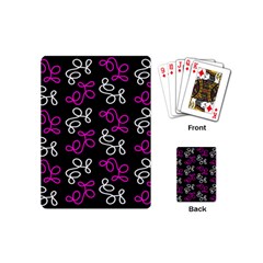 Elegance - Magenta  Playing Cards (mini)  by Valentinaart