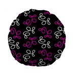 Elegance - Magenta  Standard 15  Premium Round Cushions Front