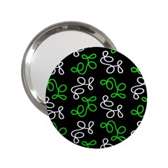 Elegance - Green 2 25  Handbag Mirrors by Valentinaart