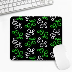 Elegance - Green Large Mousepads by Valentinaart