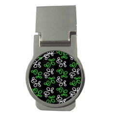 Elegance - Green Money Clips (round)  by Valentinaart