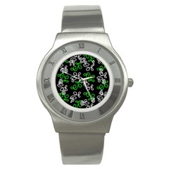 Elegance - Green Stainless Steel Watch by Valentinaart