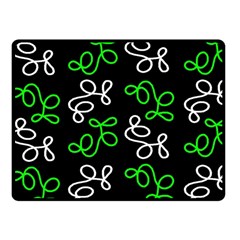 Elegance - Green Fleece Blanket (small) by Valentinaart