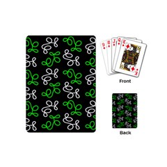 Elegance - Green Playing Cards (mini)  by Valentinaart