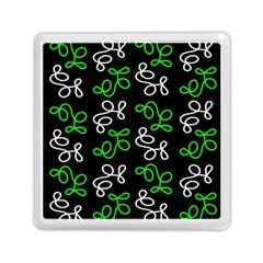 Elegance - Green Memory Card Reader (square)  by Valentinaart