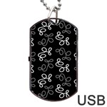 Elegance - gray Dog Tag USB Flash (One Side) Front