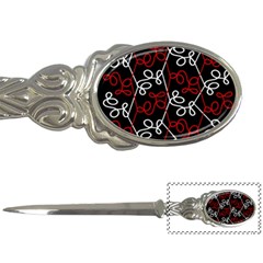 Elegant Red And White Pattern Letter Openers by Valentinaart