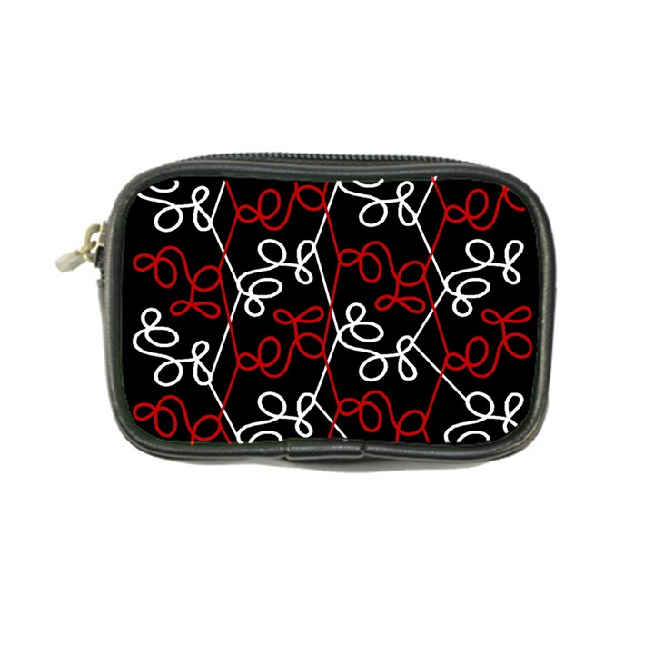 Elegant red and white pattern Coin Purse