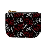 Elegant red and white pattern Mini Coin Purses Front