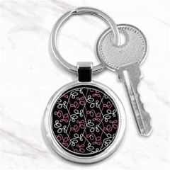 Elegance - Pink Key Chains (round)  by Valentinaart