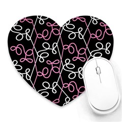 Elegance - Pink Heart Mousepads by Valentinaart