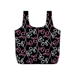 Elegance - Pink Full Print Recycle Bags (s)  by Valentinaart